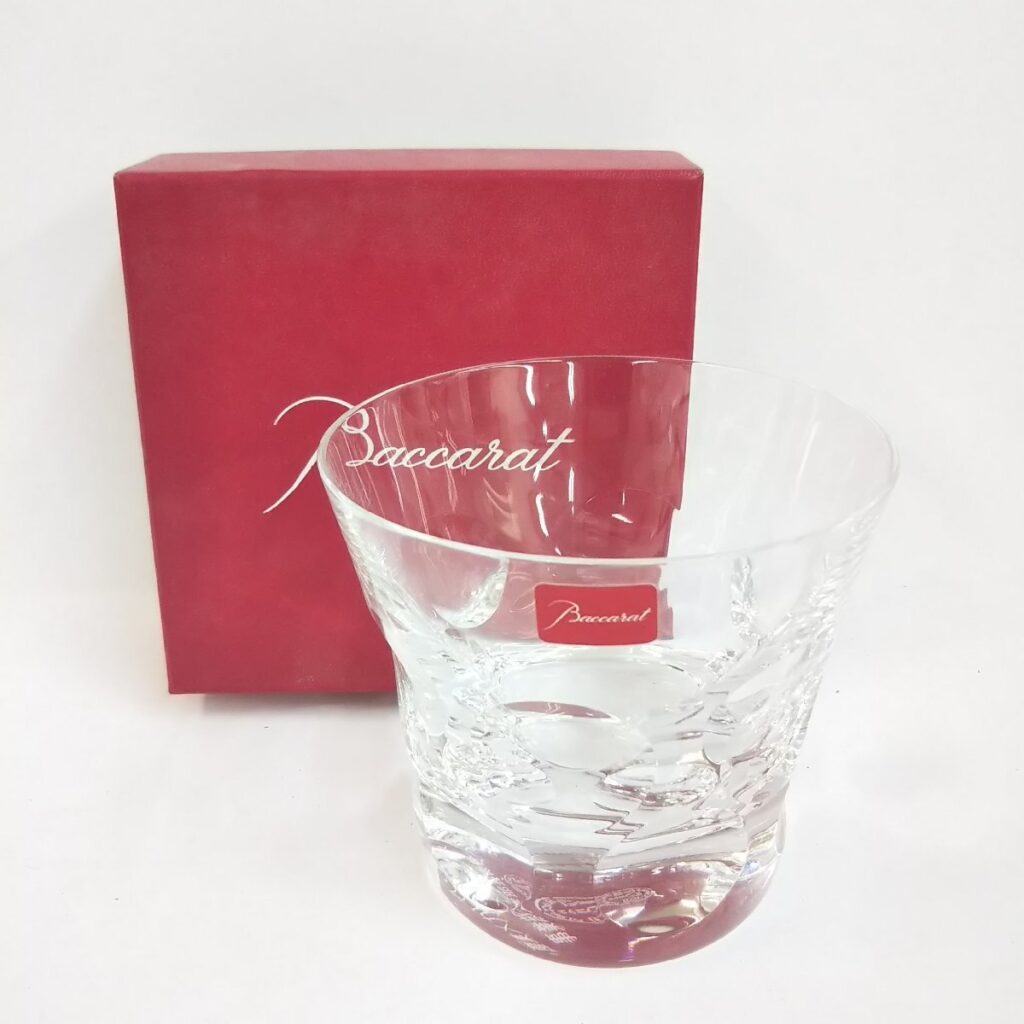 未使用 Baccarat バカラ ロックグラス 社名入り 現状品