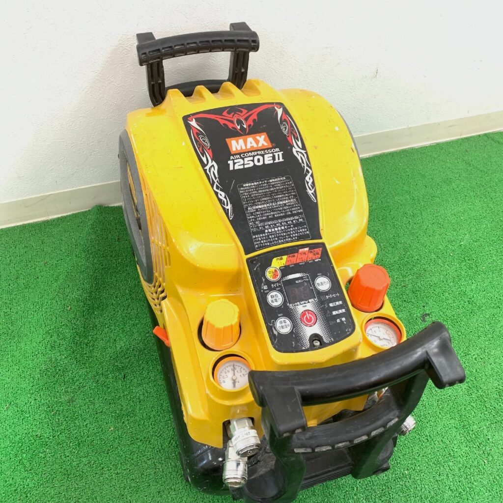 MAX マックス AK-HL1250EⅡ 常圧/高圧エアー エアコンプレッサー マルチパワーモード 点検マークあり