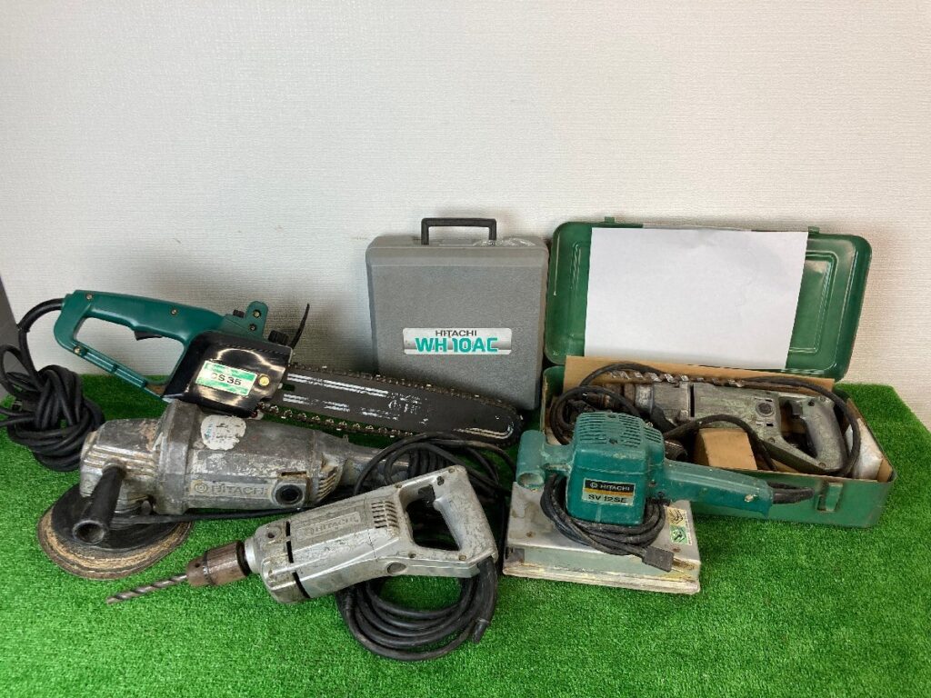 動作未確認　日立工機　HITACHI　ヒタチ　電動工具　まとめ売り　計6点　チェーンソー　震動ドリル　インパクトドライバ