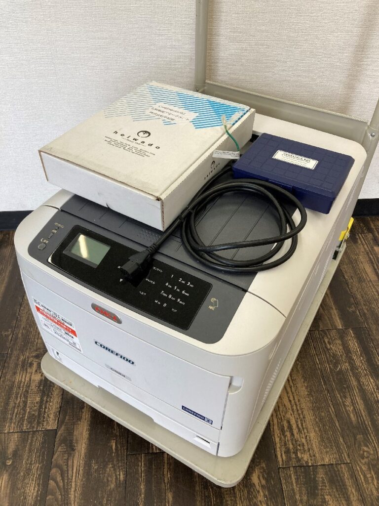 OKI COREFIDO C824DN A3対応 特殊用紙対応 カラーLEDプリンター 名刺単面アタッチメント付き