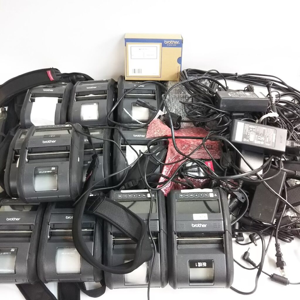 大量 ジャンク brother ブラザー工業 ポータブル型感熱ラベルプリンター RJ-3150 動作未確認 現状品