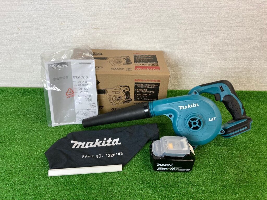 動作確認済み makita マキタ 充電式 ブロワ UB182D バッテリー、充電器あり 送風機 18V 箱説付き