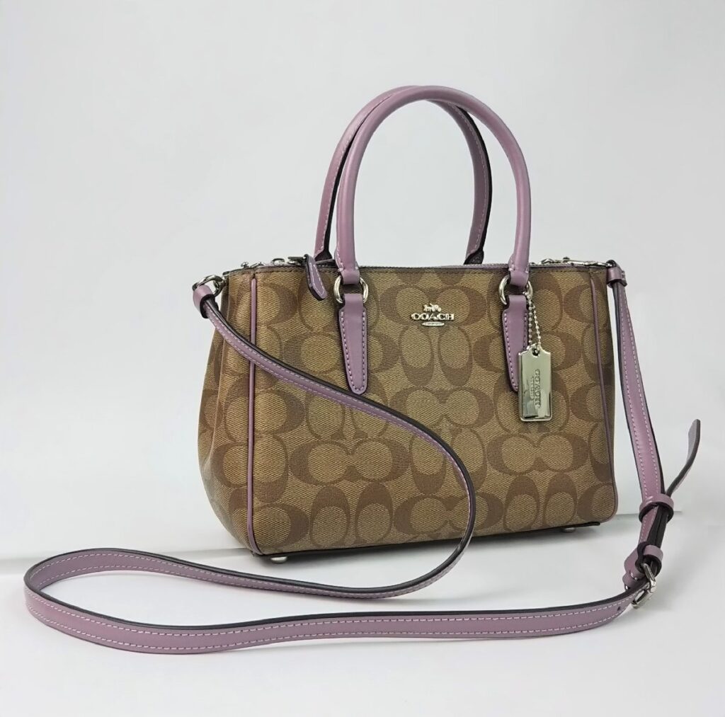 正規 COACH コーチ 2WAY ショルダーバッグ ハンドバッグ A1947-F67027 シグネチャー PVC×レザー 現状品