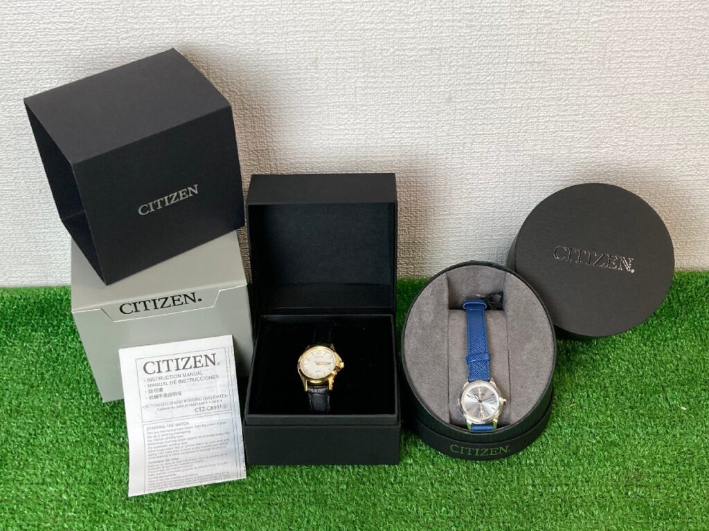 未使用品　稼働品含む　CITIZEN　シチズン　メンズ腕時計　まとめ売り　2点セット　GN-4-S　白文字盤　シルバー文字盤