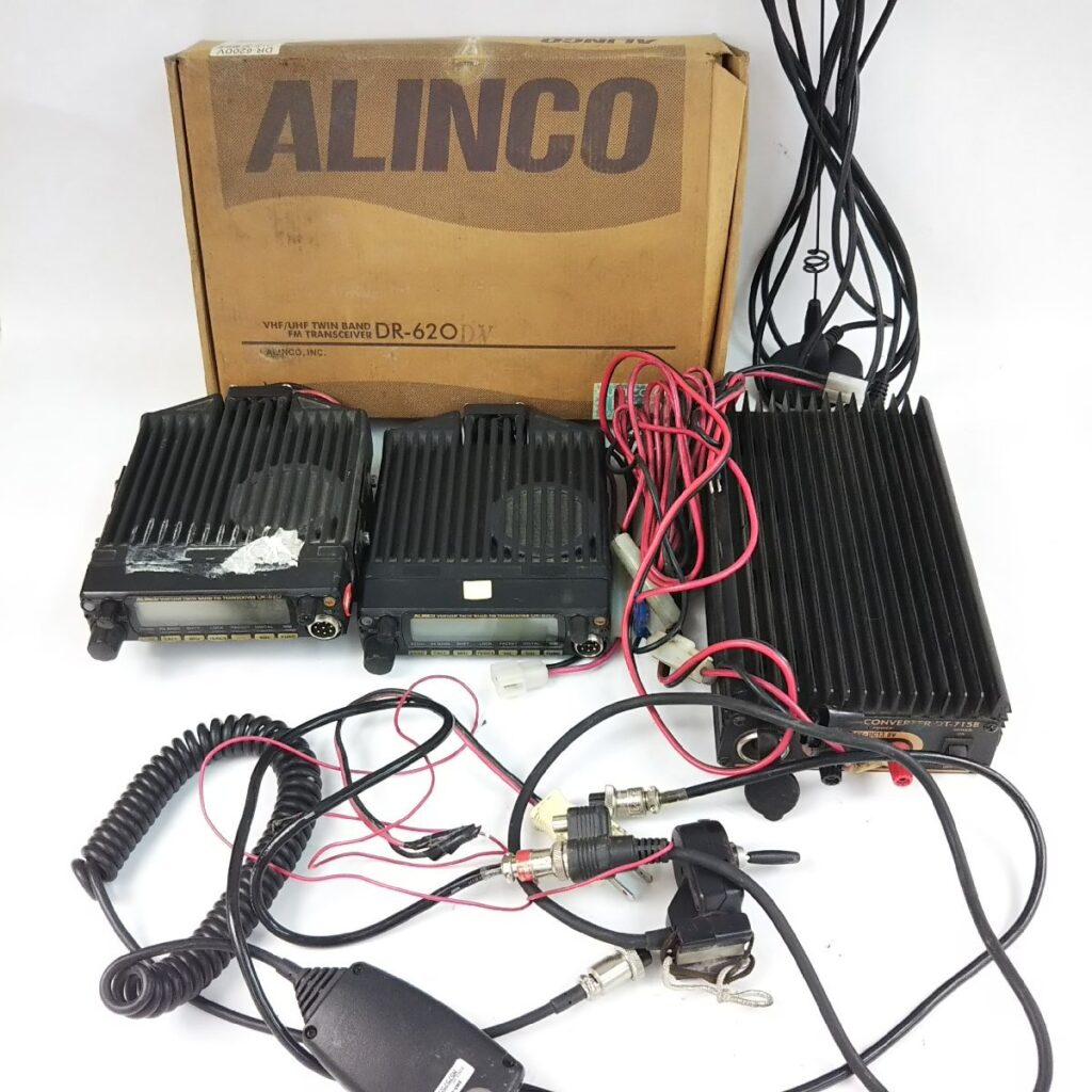 ジャンク アマチュア無線 関連品いろいろまとめて ALINCO DT-715B/DR-620DVなど アンテナなど 現状品
