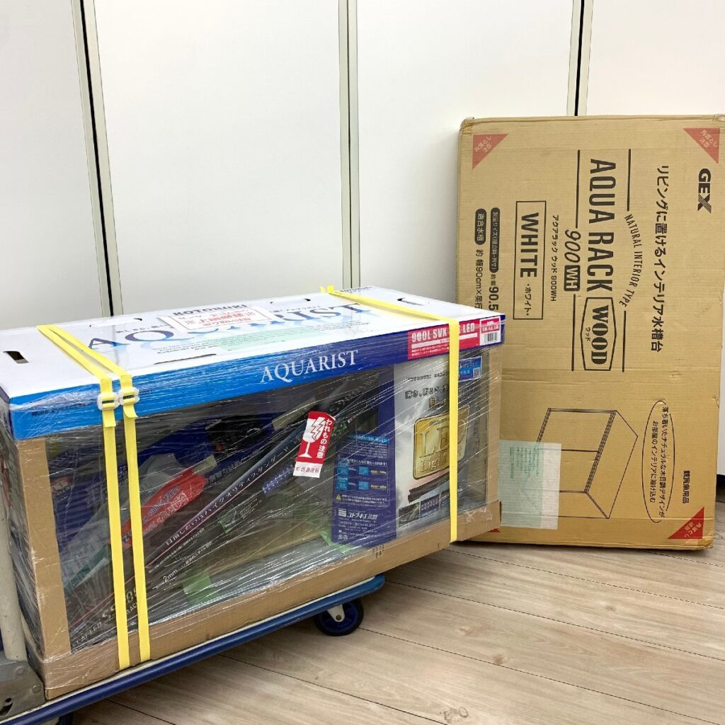 水槽 ＋ 水槽台 セット 900L SVX 外部フィルター LEDライト ガラスブタ アクアラック ウッド KOTOBUKI GEX 観賞魚