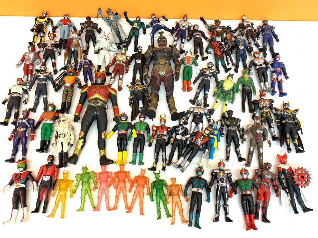 仮面ライダー 60体以上 3kg以上 ソフトビニール 人形 ライダーヒーローシリーズ 多数 複数 まとめて 大量 セット