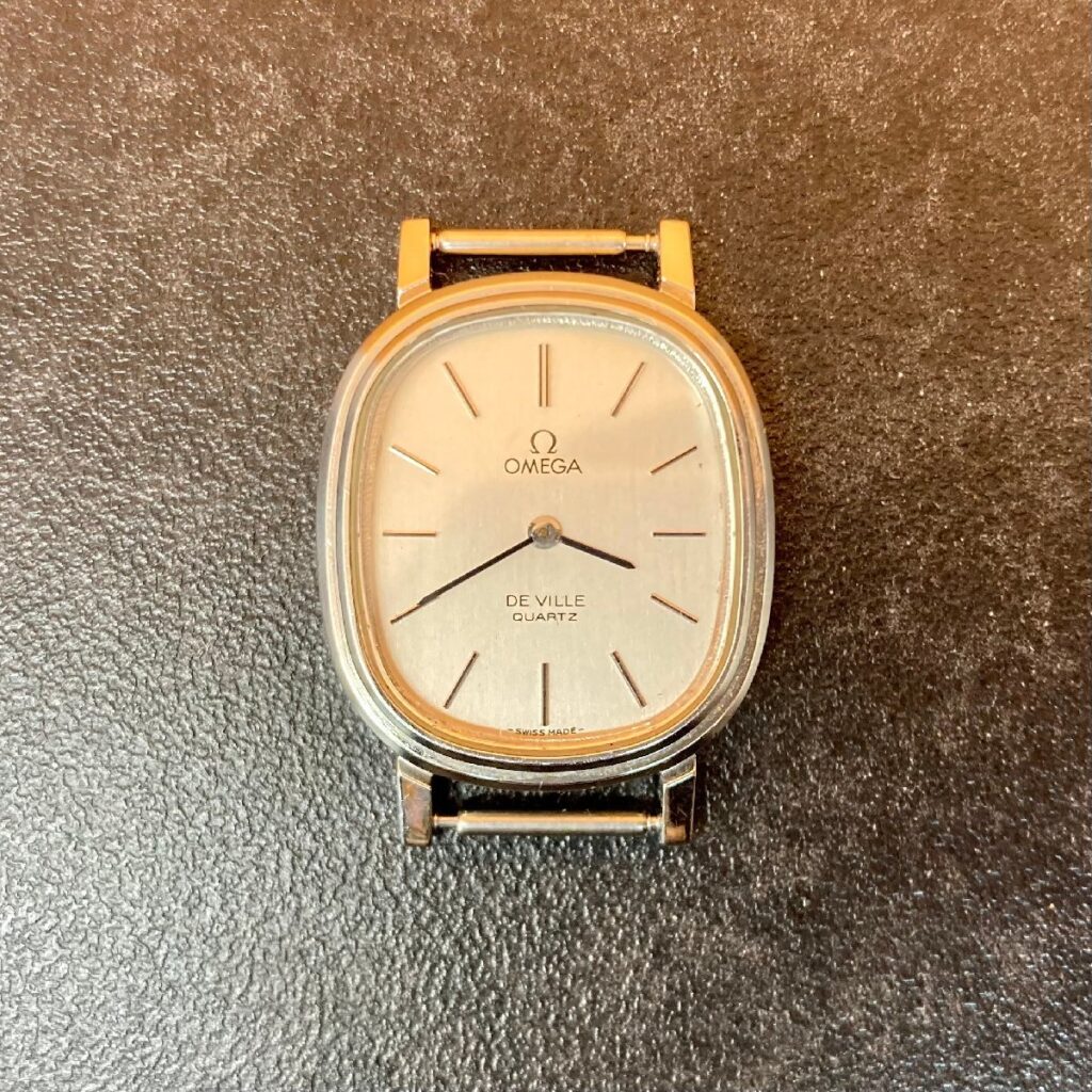 OMEGA DE VILLE オメガ デヴィル デビル 腕時計 クォーツ シルバー スクエア アンティーク 不動品