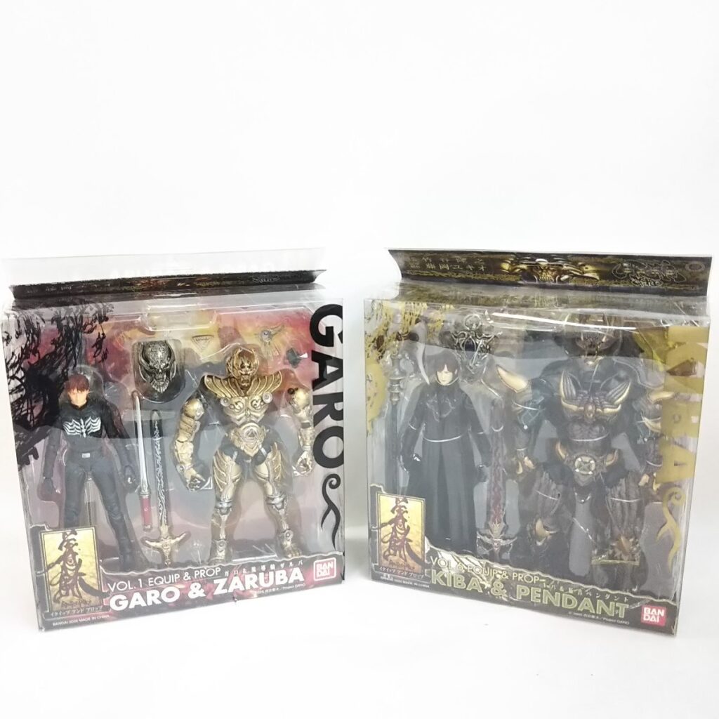 未開封 VOL.1/VOL.6 EQUIP＆PROP ガロ＆魔導輪ザルバ/キバ&駈音ペンダント フィギュア イクイップ&プロップ 現状品