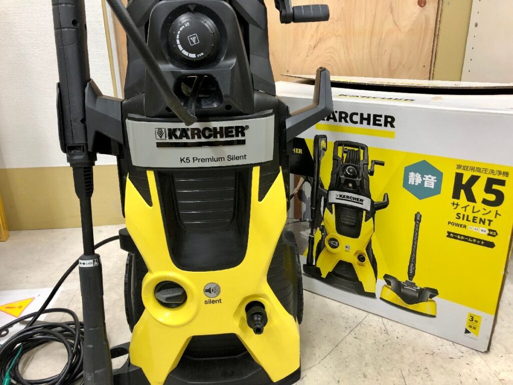 ケルヒャー KARCHER K5 サイレント 家庭用 高圧洗浄機 通電確認済み イエロー 黄色 お掃除 整理整頓