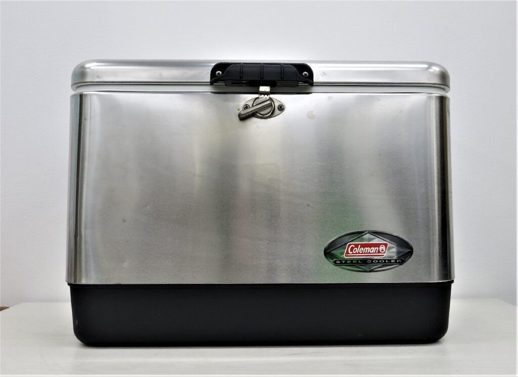 Coleman コールマン STEEL COOLER スチールクーラーボックス MODEL 6150.6155 カバー付き