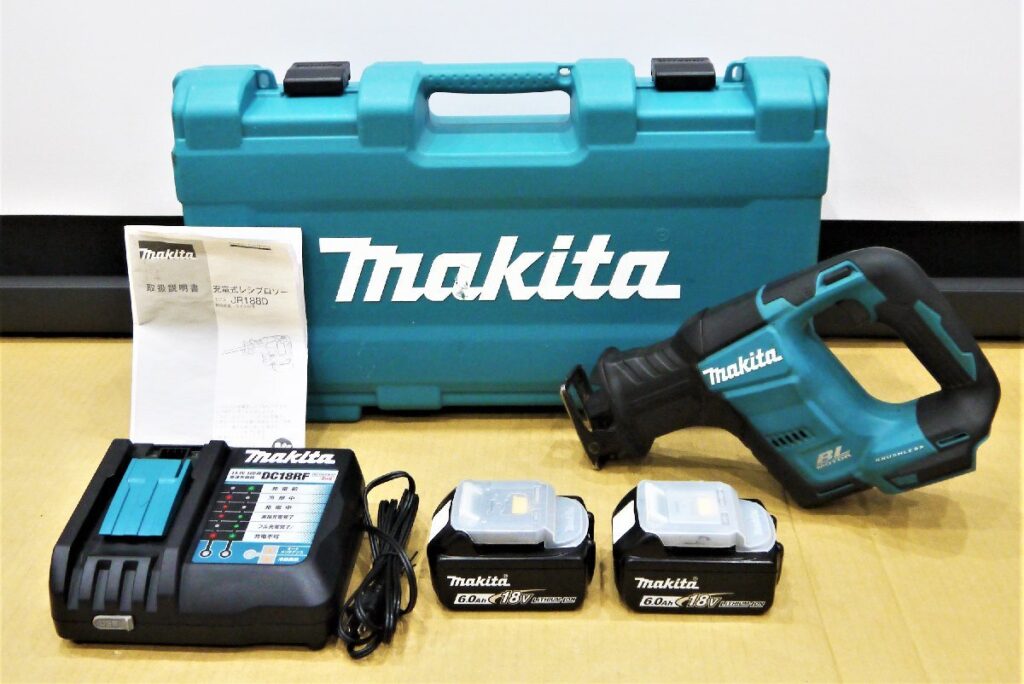 makita マキタ 18V 充電式レシプロソー JR188DRGX 充電器 バッテリー2個セット