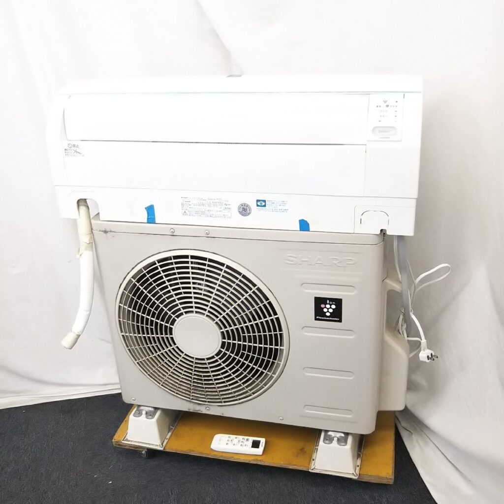 ジャンク SHARP シャープ ルームエアコン 室内機：AY-D22EX-W 室外機：AU-D22SDY 2014年製 現状品
