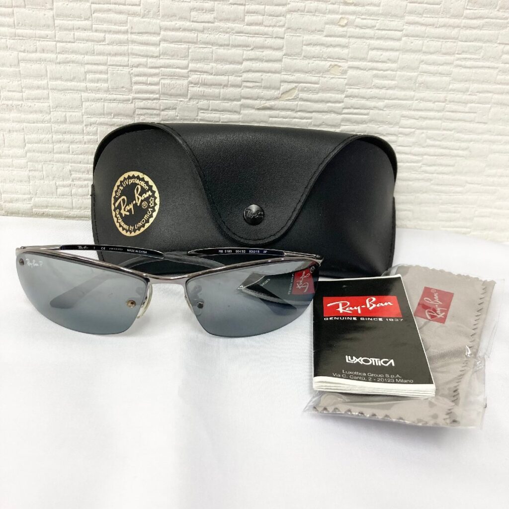RayBan レイバン 偏光サングラス RB 3183 004/82 63□15 3P 眼鏡ケース付属