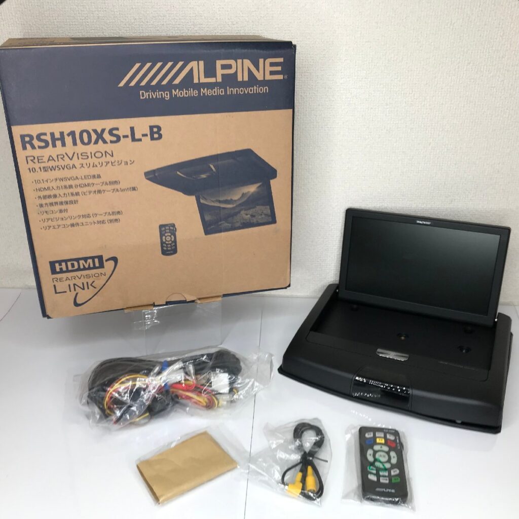 ALPINE アルパイン フリップダウンモニター ルーフモニター RSA-10S-L-B 10.1インチ　動作未確認品 車 カー用品