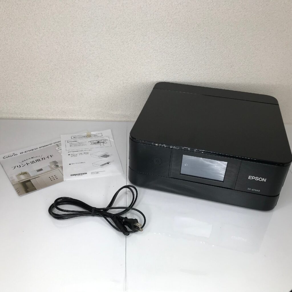 EPSON カラリオ A4 インクジェット複合機 EP-879AB　通電確認済み エプソン 2017年製 ブラック コピー機