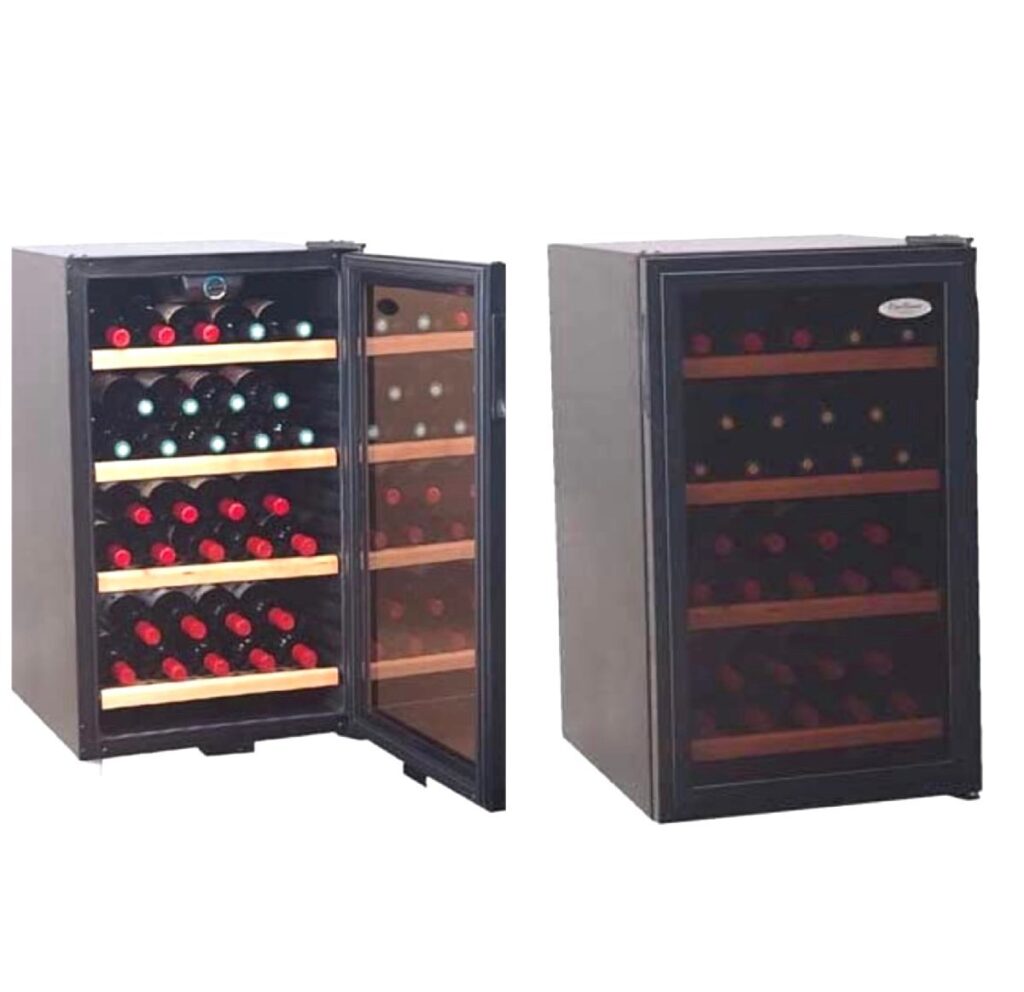 エクセレンス 電気冷蔵庫 ワインクーラー ワインセラー MB-111C 通電OK 110L R-134a 三ツ星貿易 48本収納 2007年製