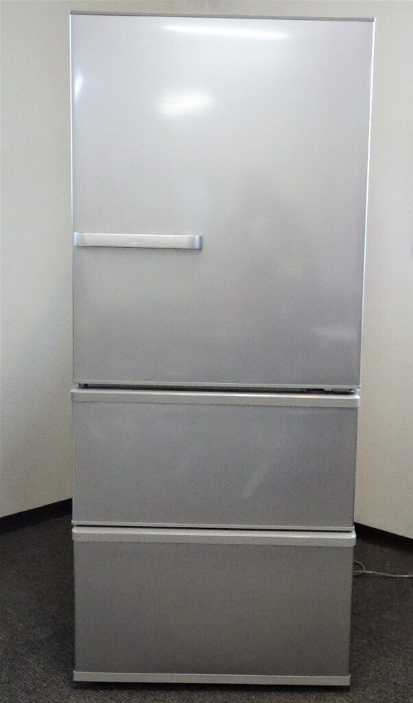 AQUA 冷蔵庫 AQR-27K 3ドア 272L 右開き ブライトシルバー 2021年製