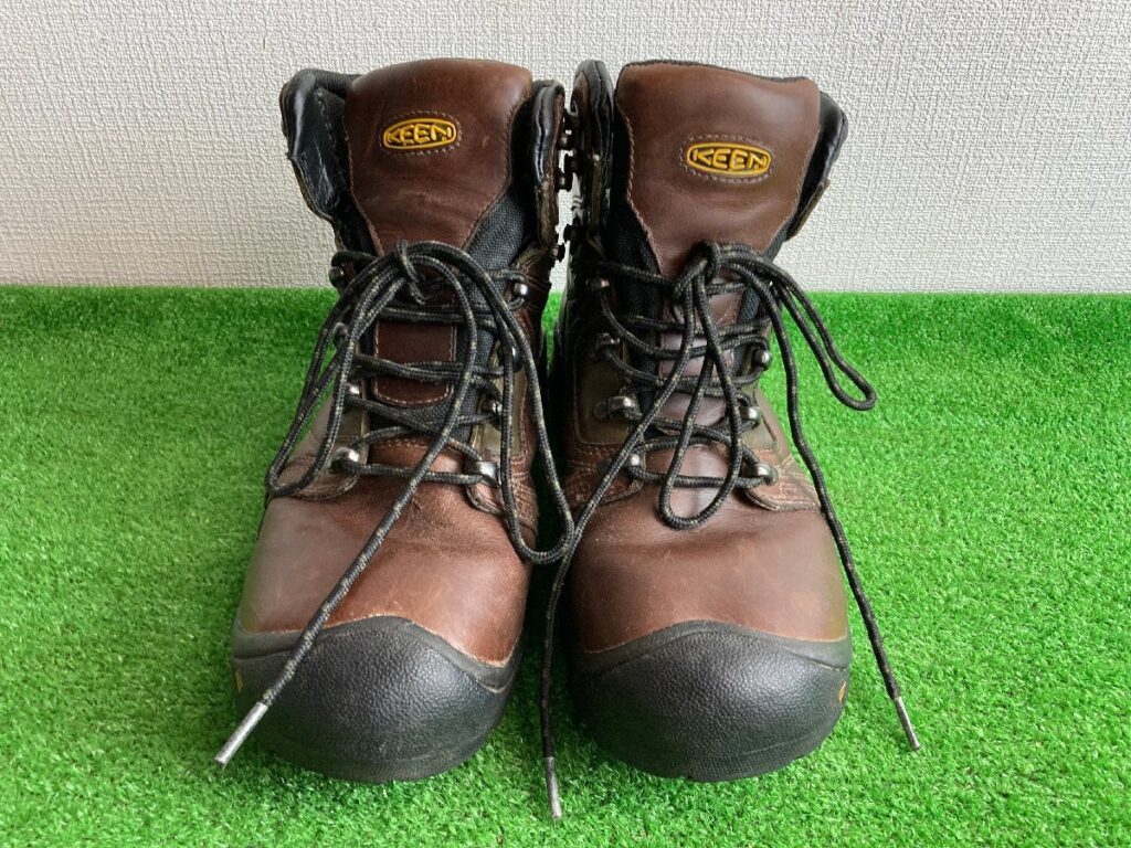 KEEN トレッキングブーツ 27.5cm ブラウン レザー 靴 キャンプ アウトドア用品