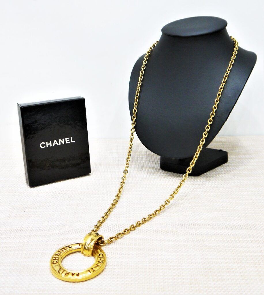 正規品 シャネル CHANEL ロング チェーン ネックレス ゴールド レディース アクセサリー ヴィンテージ 総重量