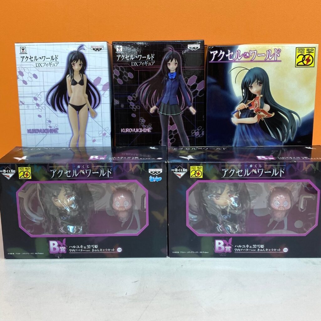 アクセルワールド DXフィギュア 1番くじ 5点セット 黒雪姫 学内アバター お忍び観戦アバター