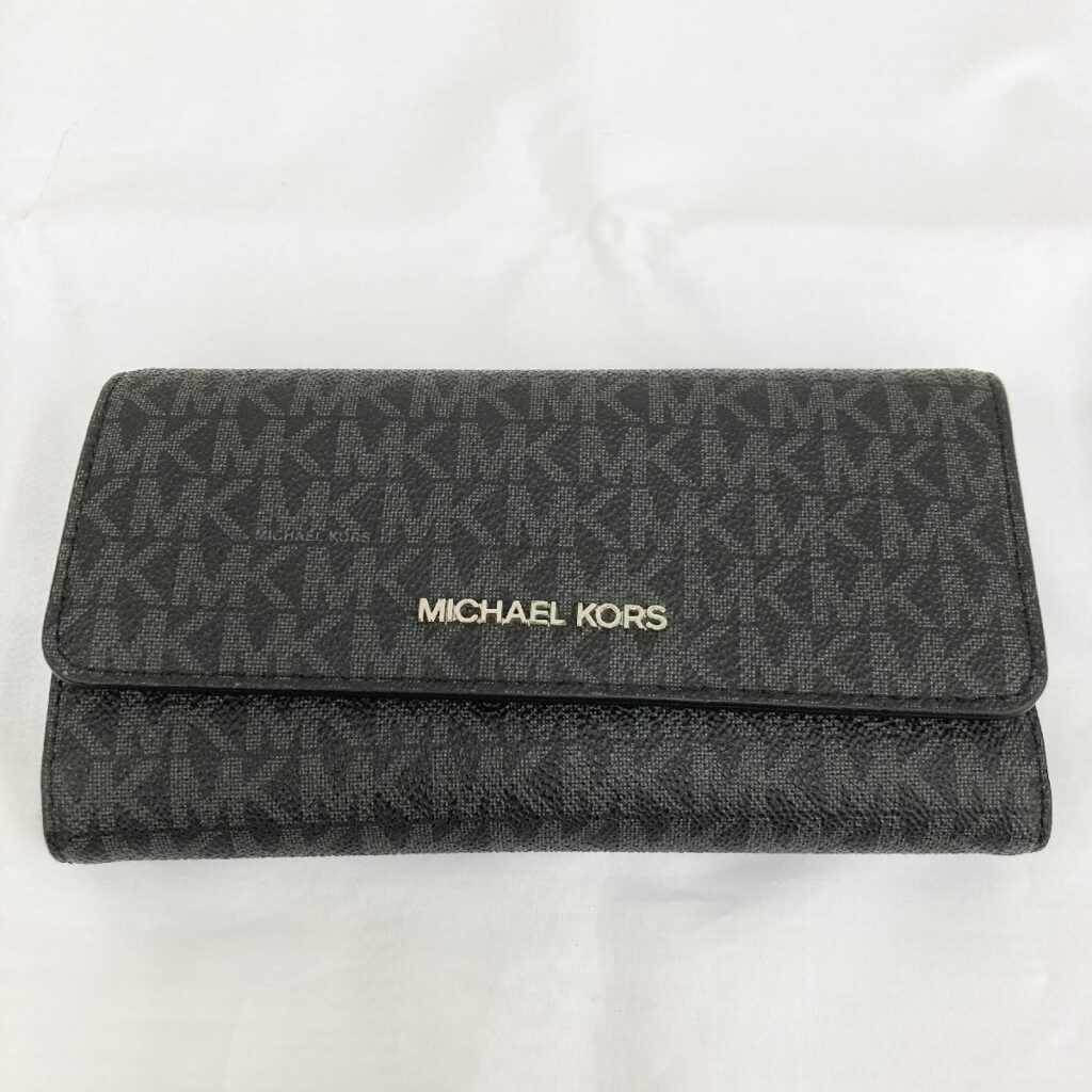 マイケルコース MICHAEL KORS 三つ折り 長財布 ブラック