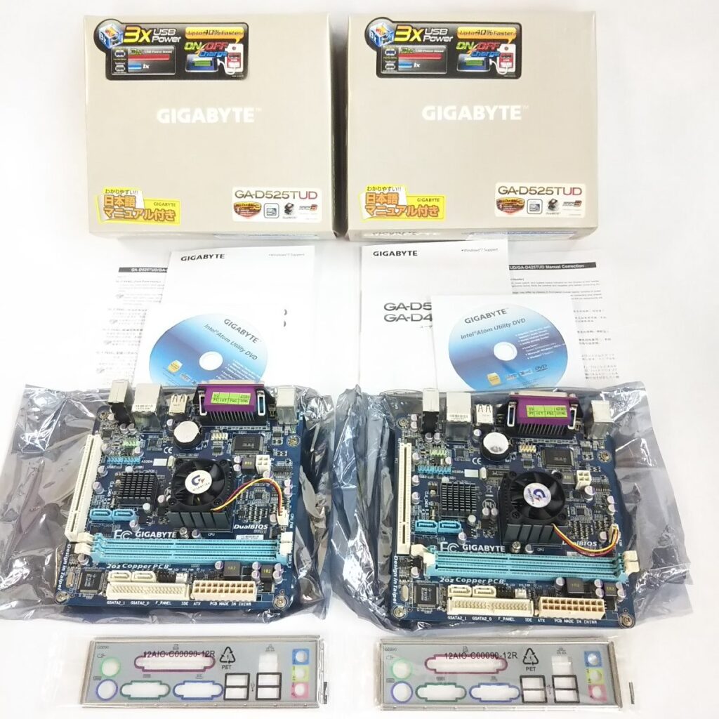 GIGABYTE GA-D525TUD マザーボード2点セット 動作未確認 現状品