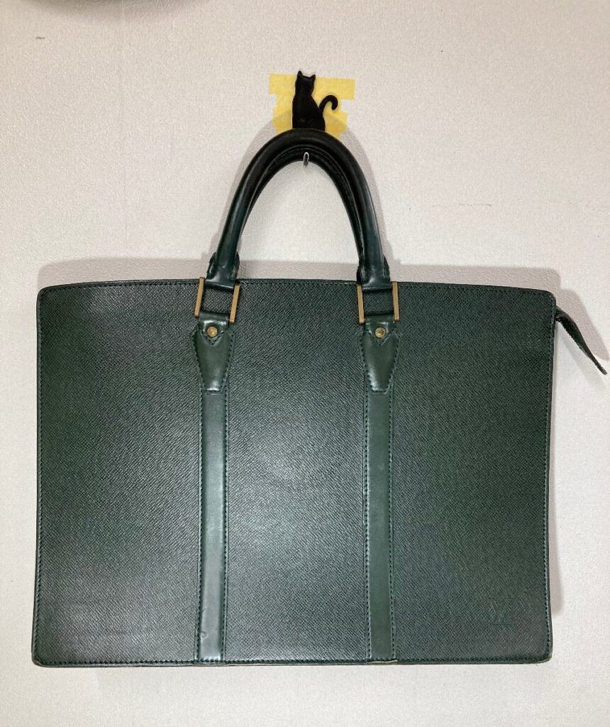 ルイヴィトン Louis Vuitton ビジネスバッグ ハンドバッグ ロザン タイガ VI 0914 大容量 グリーン 緑