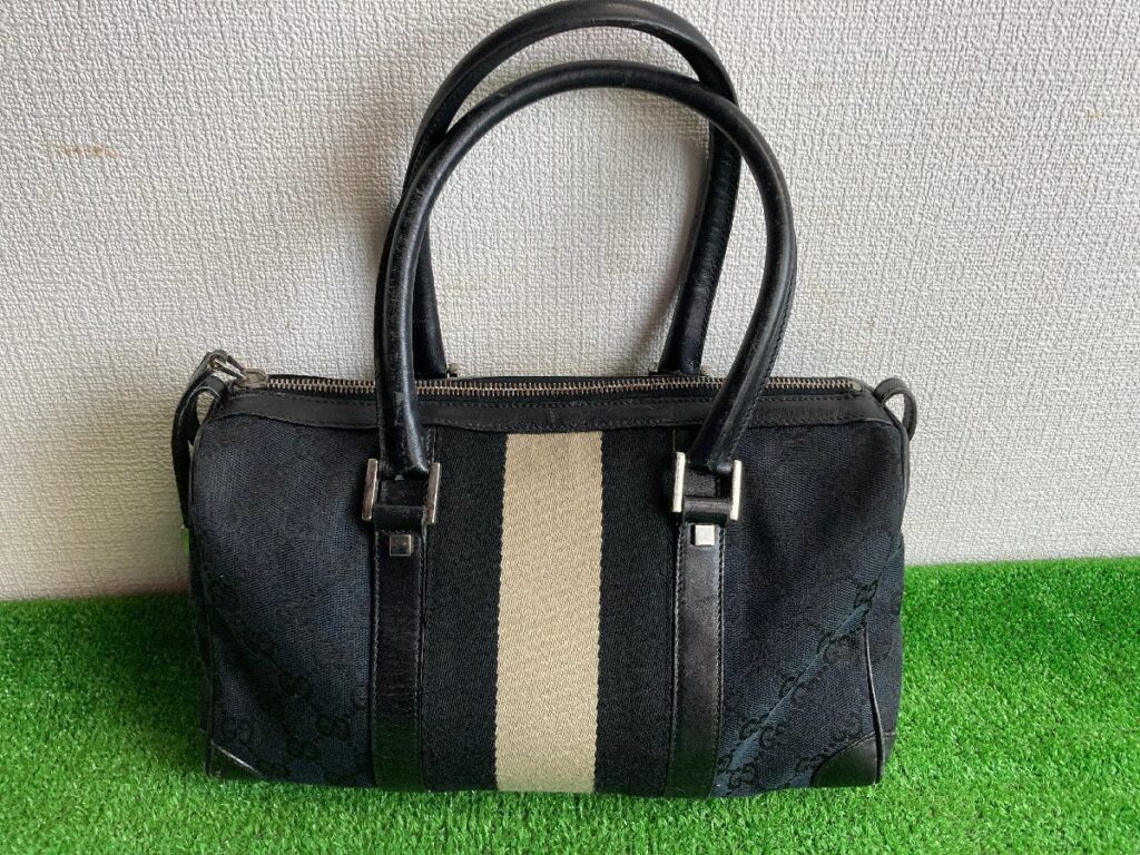 GUCCI グッチ ミニボストンバック ハンドバック 黒 ブラック GGロゴ