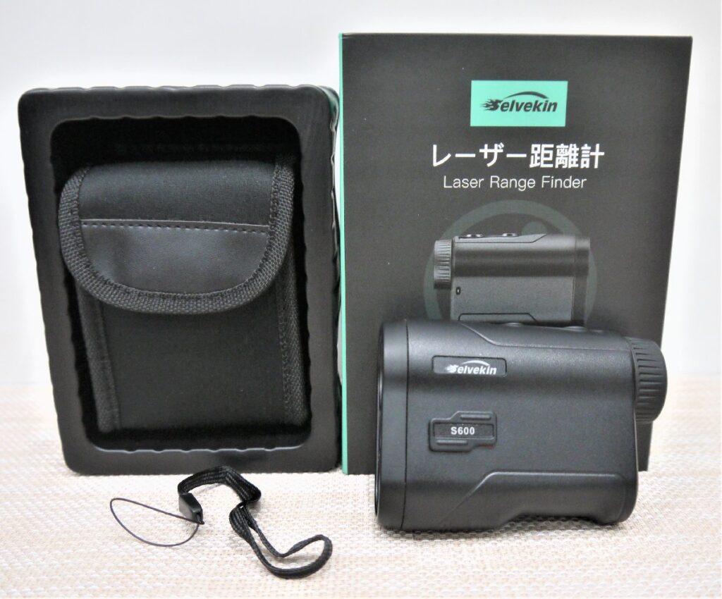 ゴルフレーザー距離計 Selvekin S600 ブラック USB充電式 コード欠品 通電のみ