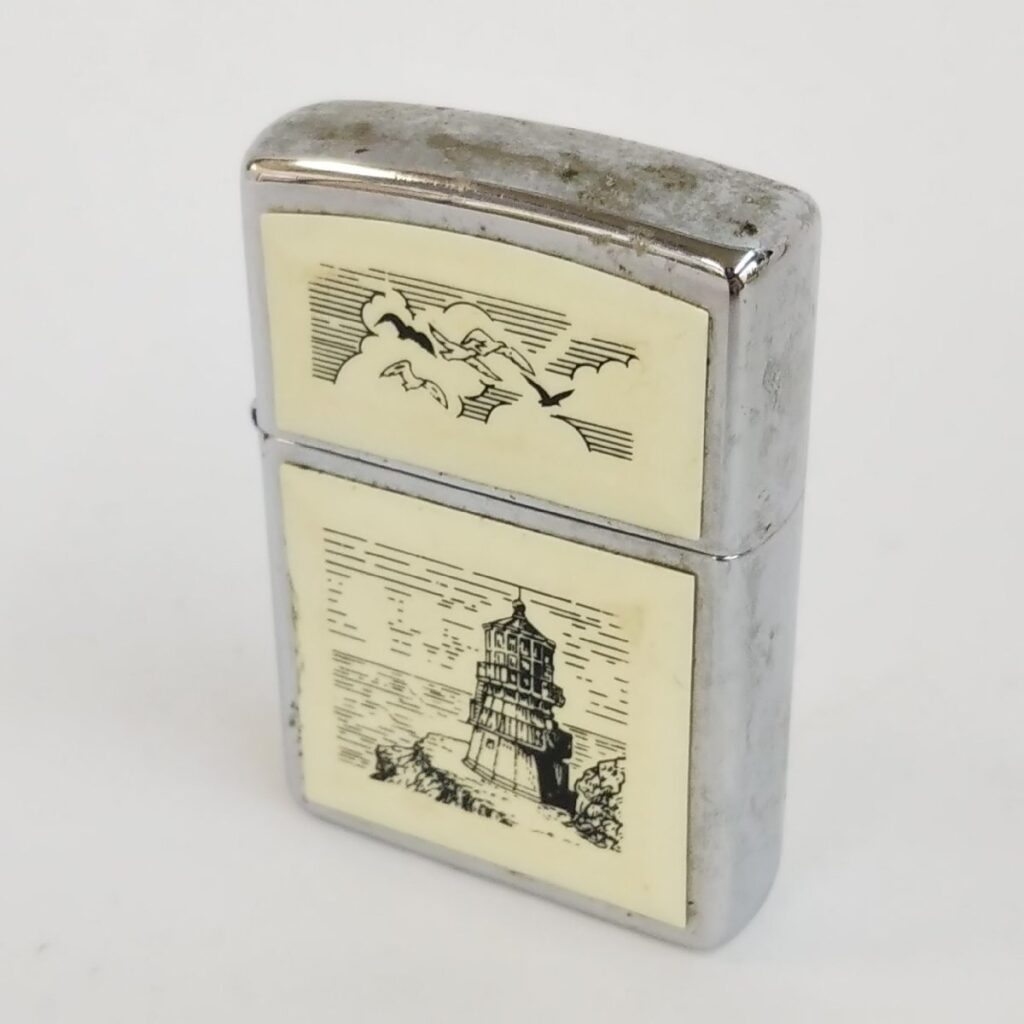 Zippo ジッポー スクリームショー風 灯台 ライター 動作未確認 現状品