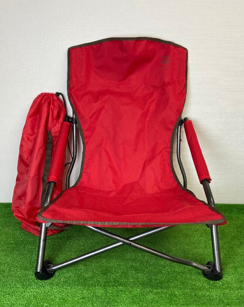 Qualz クオルツ ハイバック ローチェア レッド 折りたたみチェア アウトドア キャンプ
