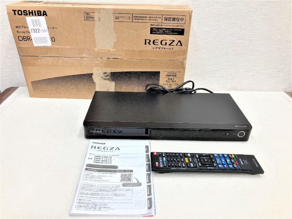 東芝 TOSHIBA REGZA ブルーレイレコーダー DBR-W1010 1TB D対応 2021年製