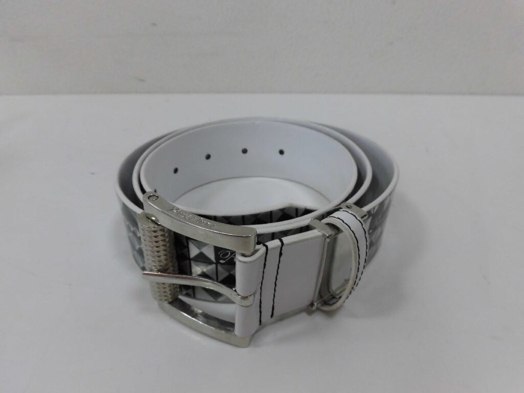 RUSSELUNO ラッセルノ ベルト スタッズ柄プリント シルバー 女性用