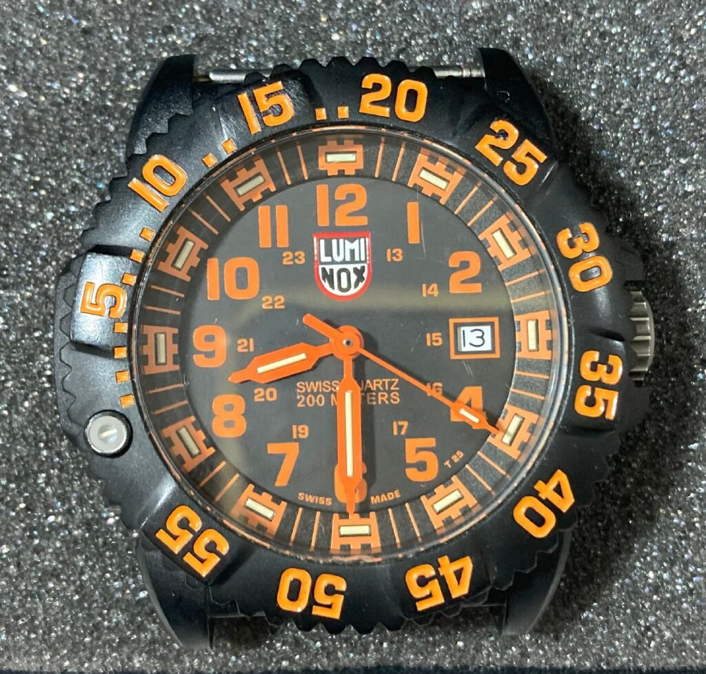 ルミノックス Luminox 3059 腕時計 メンズ ネイビーシールズ 文字盤 ミリタリーウォッチ オレンジ×ブラック