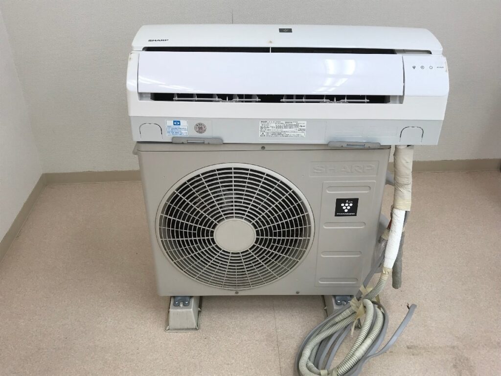 SHARP シャープ AY-H22N-W ルームエアコン 2018年製 室内機 室外機 AU-H22NY プラズマクラスター