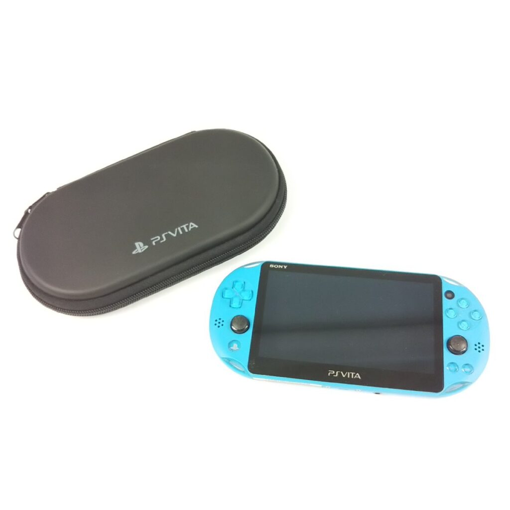 ジャンク SONY PS Vita PCH-2000 アクアブルー 本体のみ ソフトケースつき アダプタなし 動作未確認 現状品