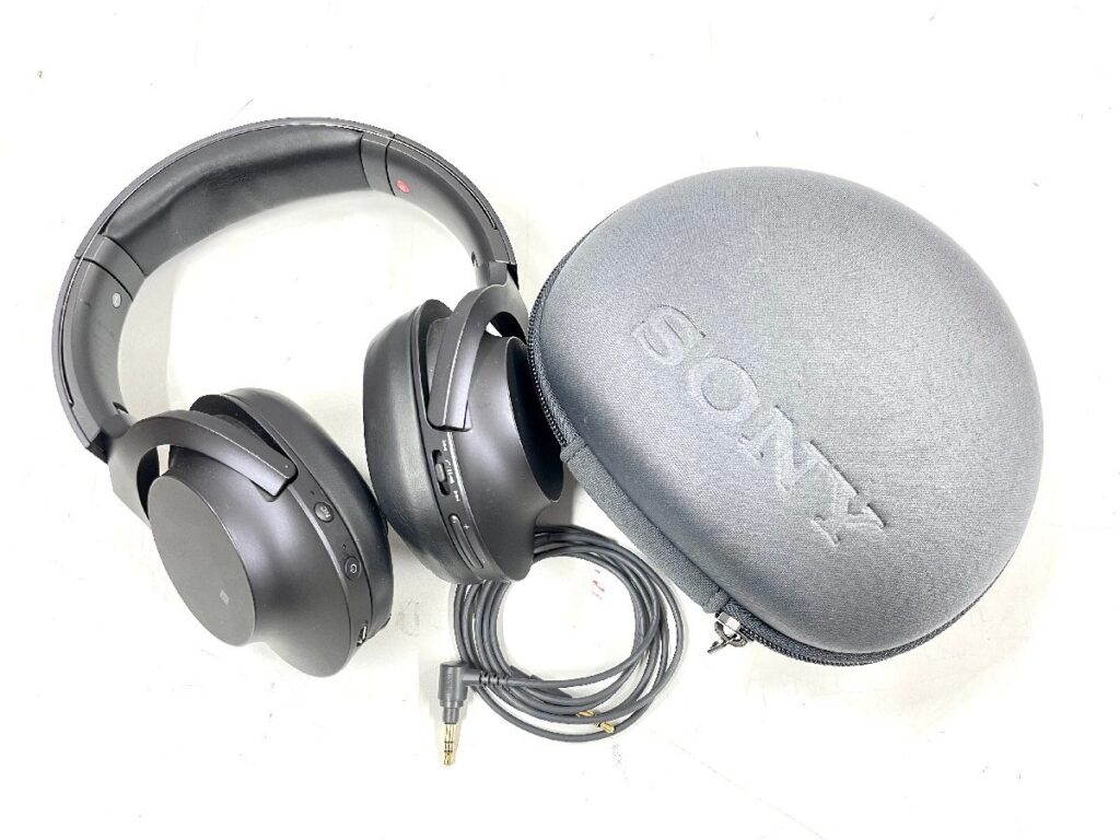 ソニー SONY ワイヤレス ノイズキャンセリング ヘッドホン ヘッドフォン MDR-100ABN 黒 ブラック 通電確認済み