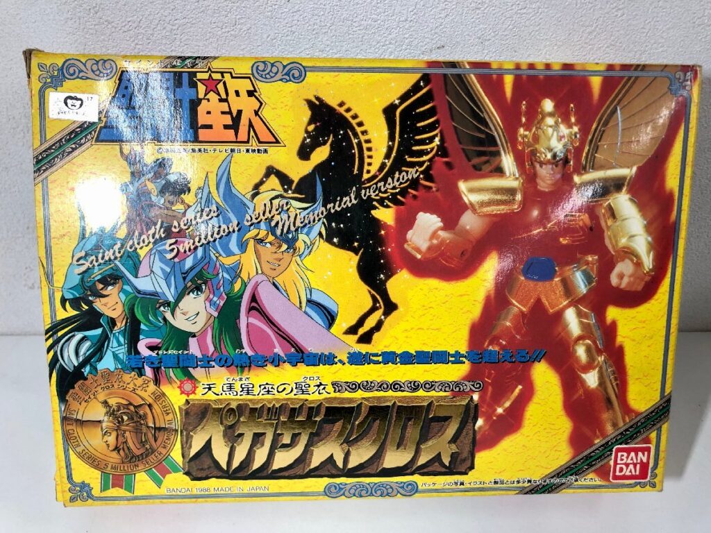 聖闘士星矢 セイントセイヤ バンダイ BANDAI 天馬星座の聖衣 ペガサスクロス ゴールド 金色 1988