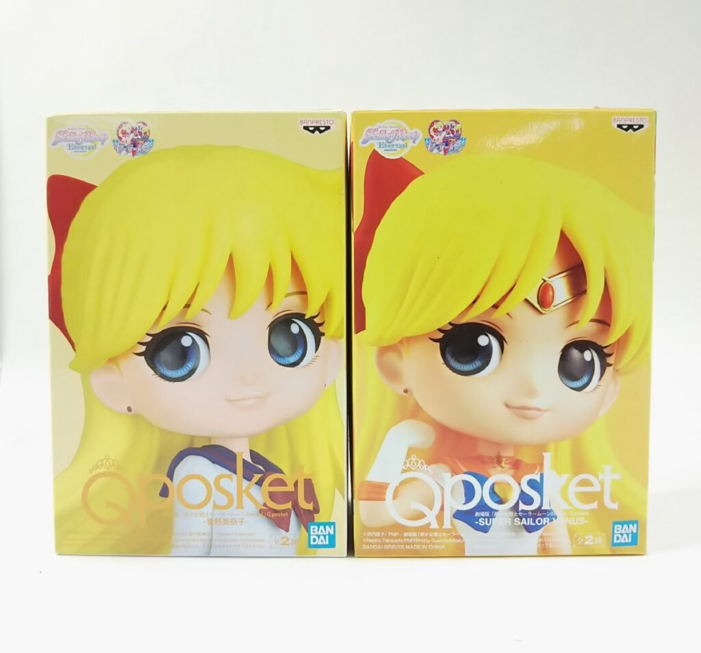 未開封あり 美少女戦士セーラームーン Qposket 愛野美奈子 セーラー ヴィーナス フィギュア 2点セット 現状品