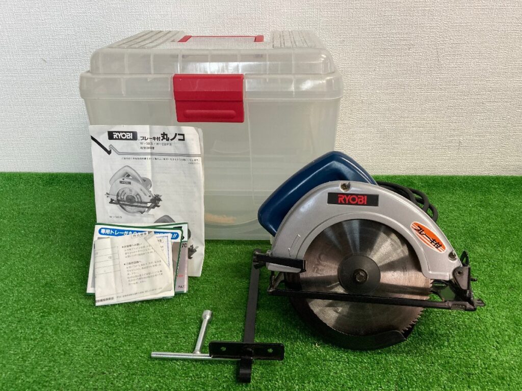 RYOBI リョービ 電気丸ノコ ブレーキ付き W-560PS 160ｍｍ 電動工具 切断機 丸のこ ケース、説明書、付属品あり