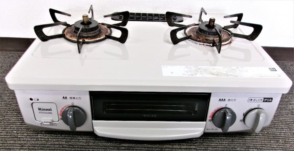リンナイ Rinnai ガステーブル RTE564BER RT34NJH LPガス ガステーブル ガスコンロ 2口 2019年製