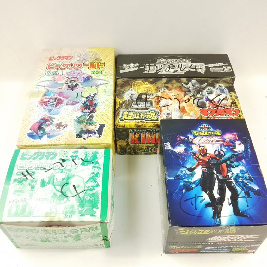 大量 未開封 アニメフィギュアいろいろまとめて 仮面ライダー 可動超造形魂/キン肉マン/ビックリマンなど 現状品