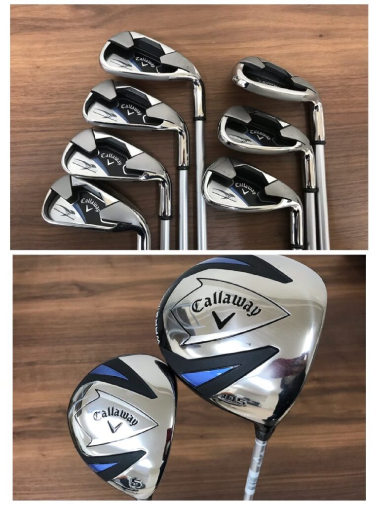 Callaway キャロウェイ WARBIRD 10本セット FLEX R オデッセイ DUAL FORCE 660 パター キャディバッグ付き