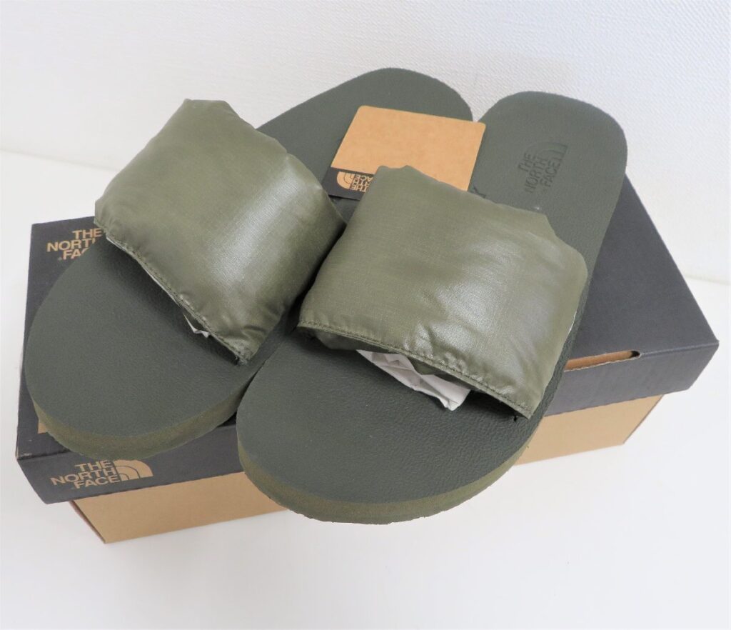 THE NORTH FACE ノースフェイス 24cm サンダル NF52021 Nuptse Slide ヌプシスライド ニュートープグリーン