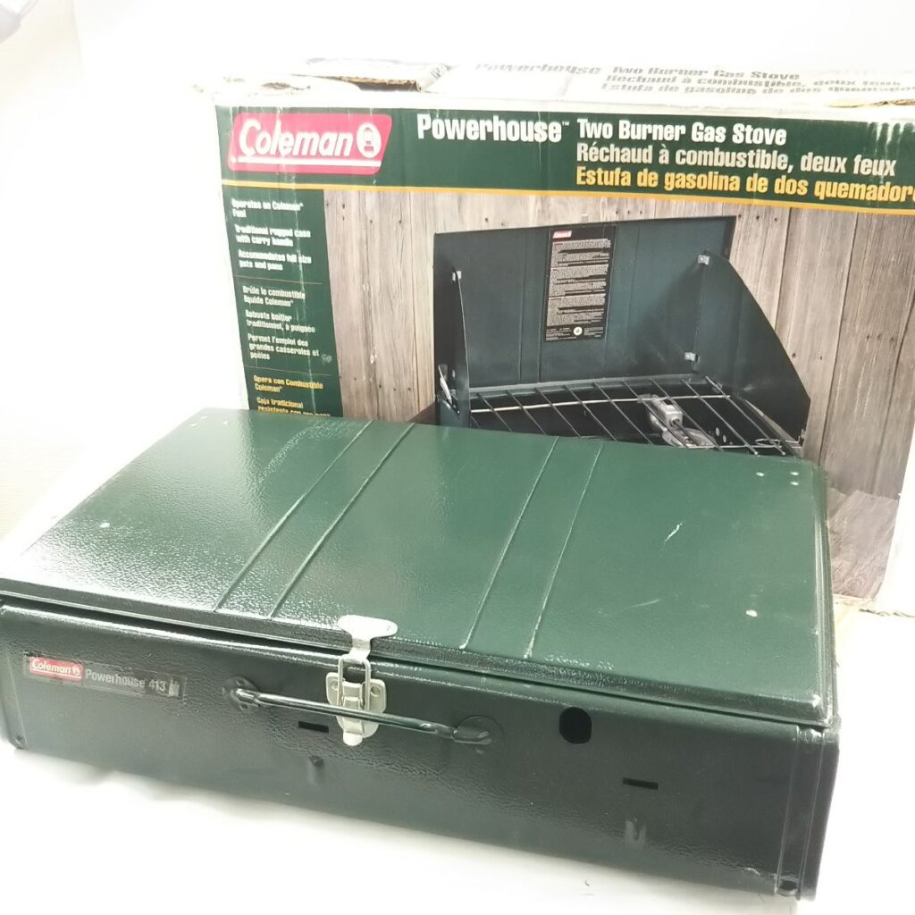 Coleman コールマン Powerhouse 413H ツーバーナー キャンプコンロ 動作未確認 現状品