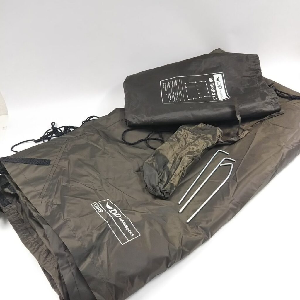 DD HAMMOCKS 3×3タープ コヨーテブラウン キャンプ アウトドア 現状品