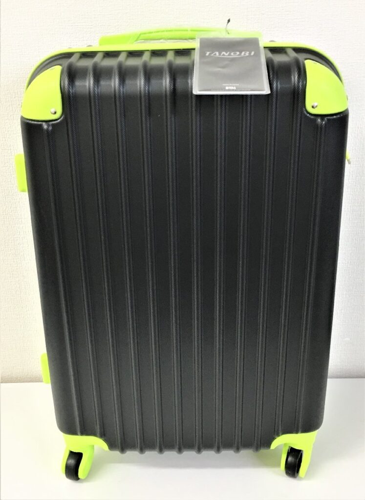 TANOBI スーツケース Black×Green Mサイズ キャリーケース 旅行 出張