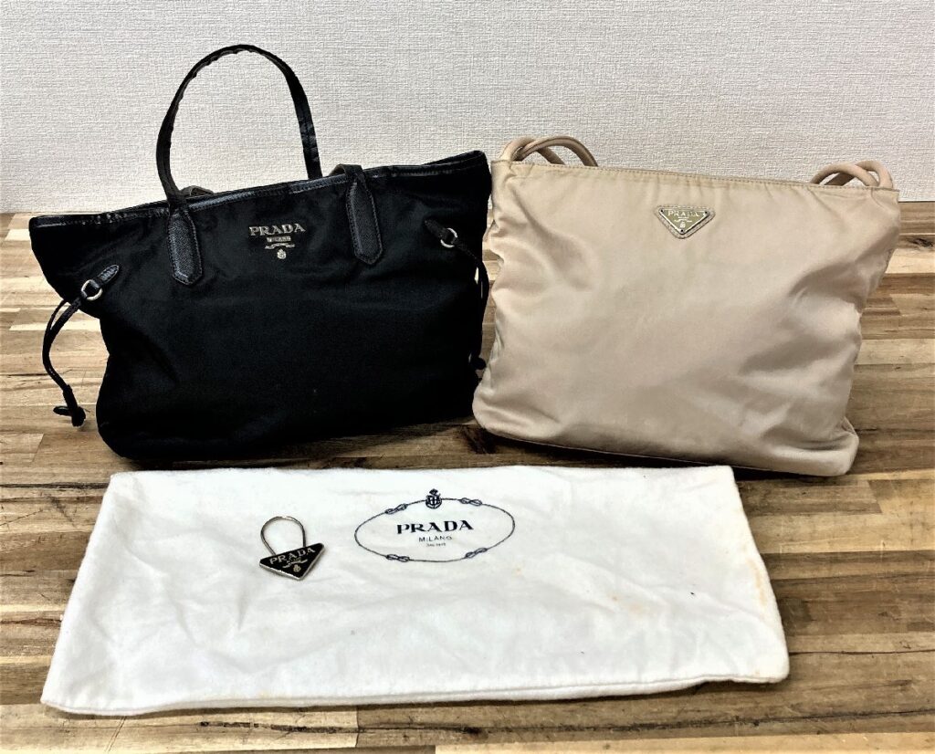 PRADA プラダ ナイロントートバッグ ショルダーバック 三角ロゴ 2個セット