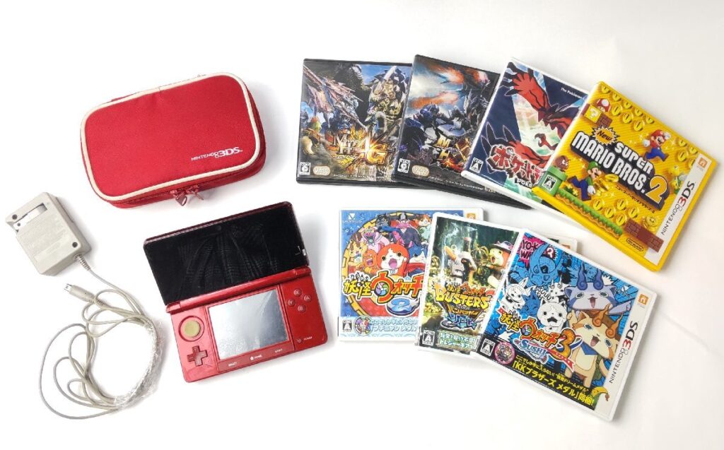 NINTENDO 3DS CTR-001 本体＆ソフト セット マリオ ポケモン 妖怪ウォッチ他 ニンテンドー 任天堂 現状品